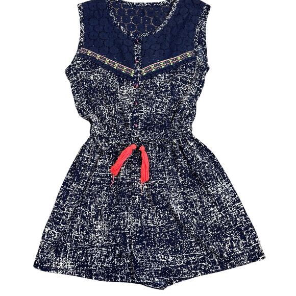 Japna Kids Other - Japna Kids Lace Embroidered Romper Size 7
